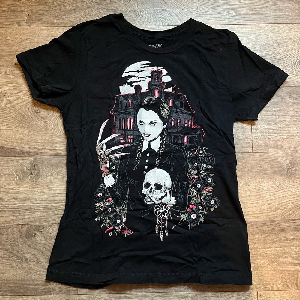 Cavity Colors Wednesday Addams/ Nightmare On Elm Street Ladies Tee